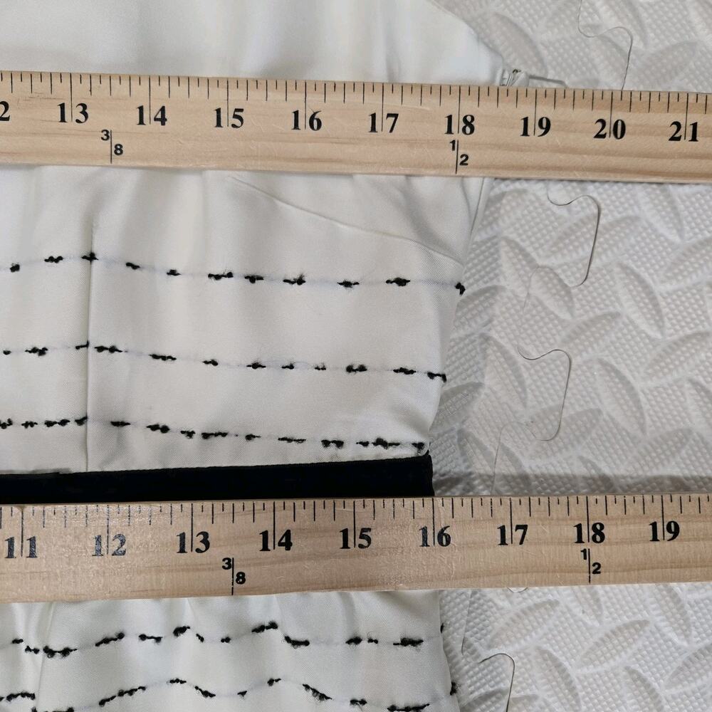 Kate Spade Dress Womens 10 Be Dazzled Cream Black Ombre Embroidered Sleeveless‎ - Picture 11 of 12